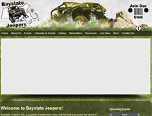 Tablet Screenshot of baystatejeepers.com